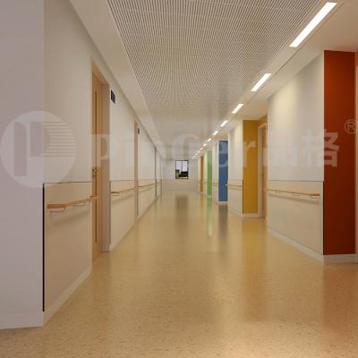 Hospital Corridor Solid Wood Crash Handrail