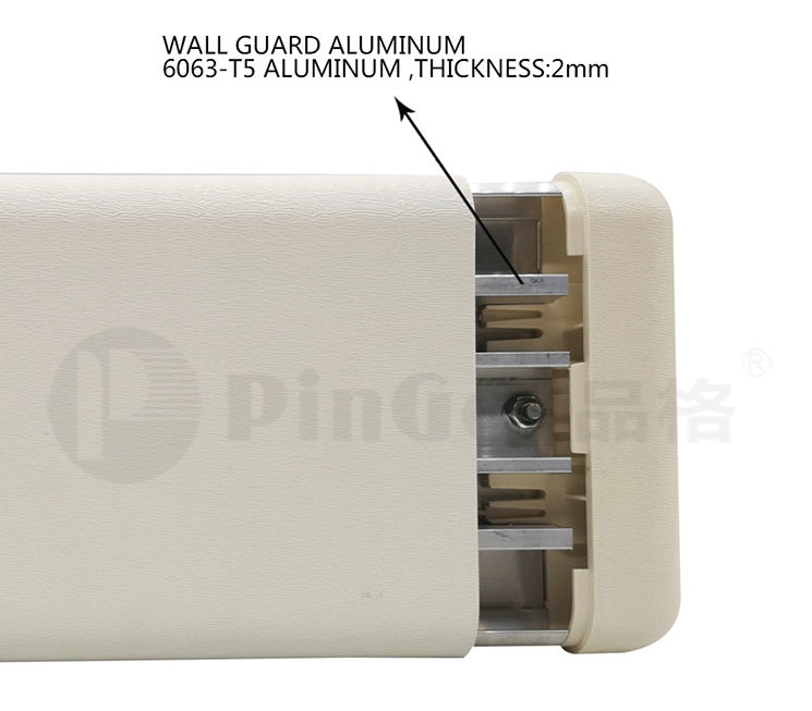 Durability Flat Profile Rigid Vinyl Wall Guards