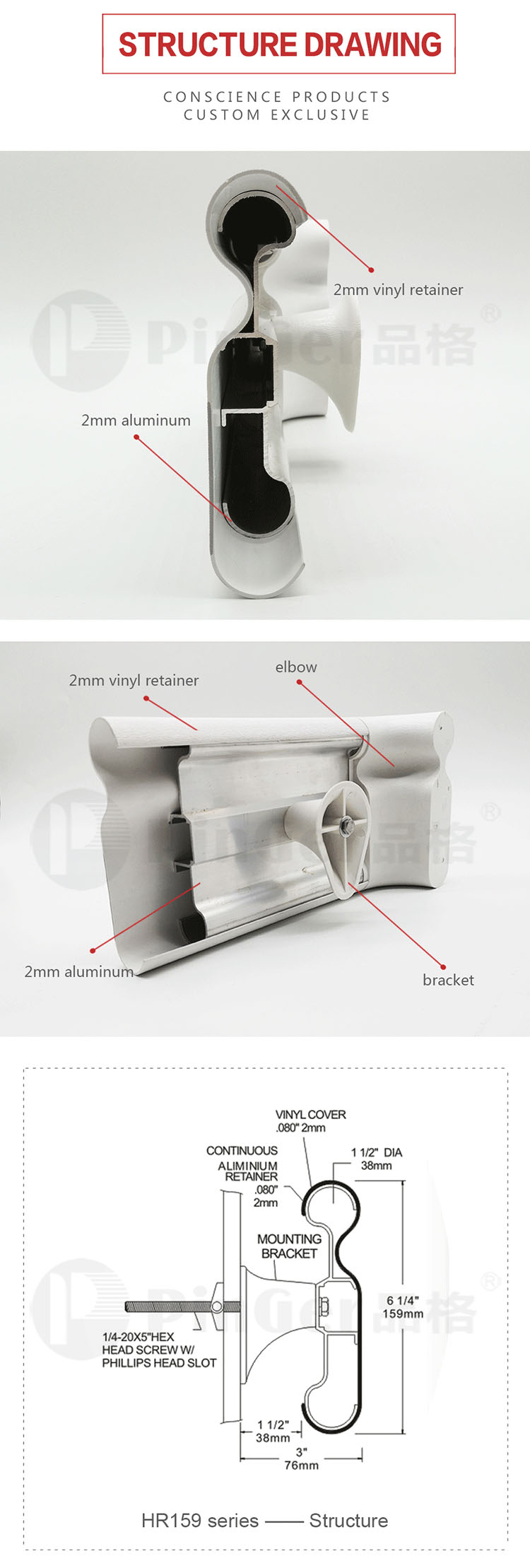 Hot Selling Metope Anti-Collision Handrails