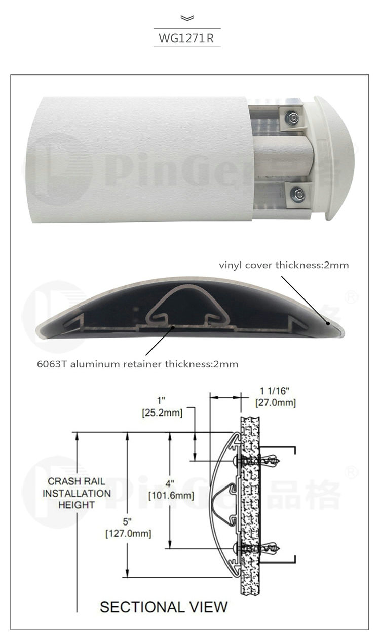 Hospitals High Strength Anti-Collision Wall Guards