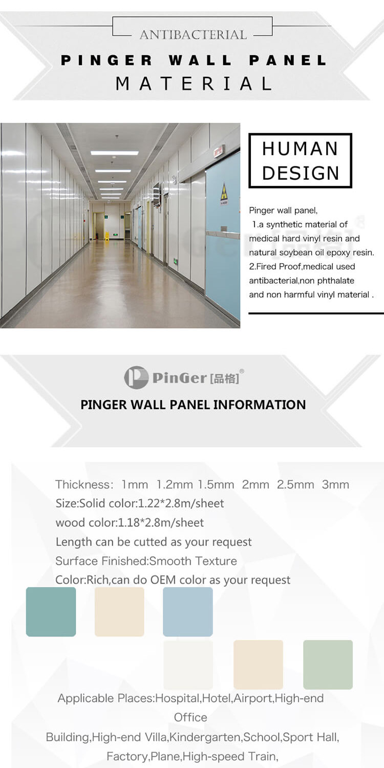 Rigid vinyl wall sheet Wall protection