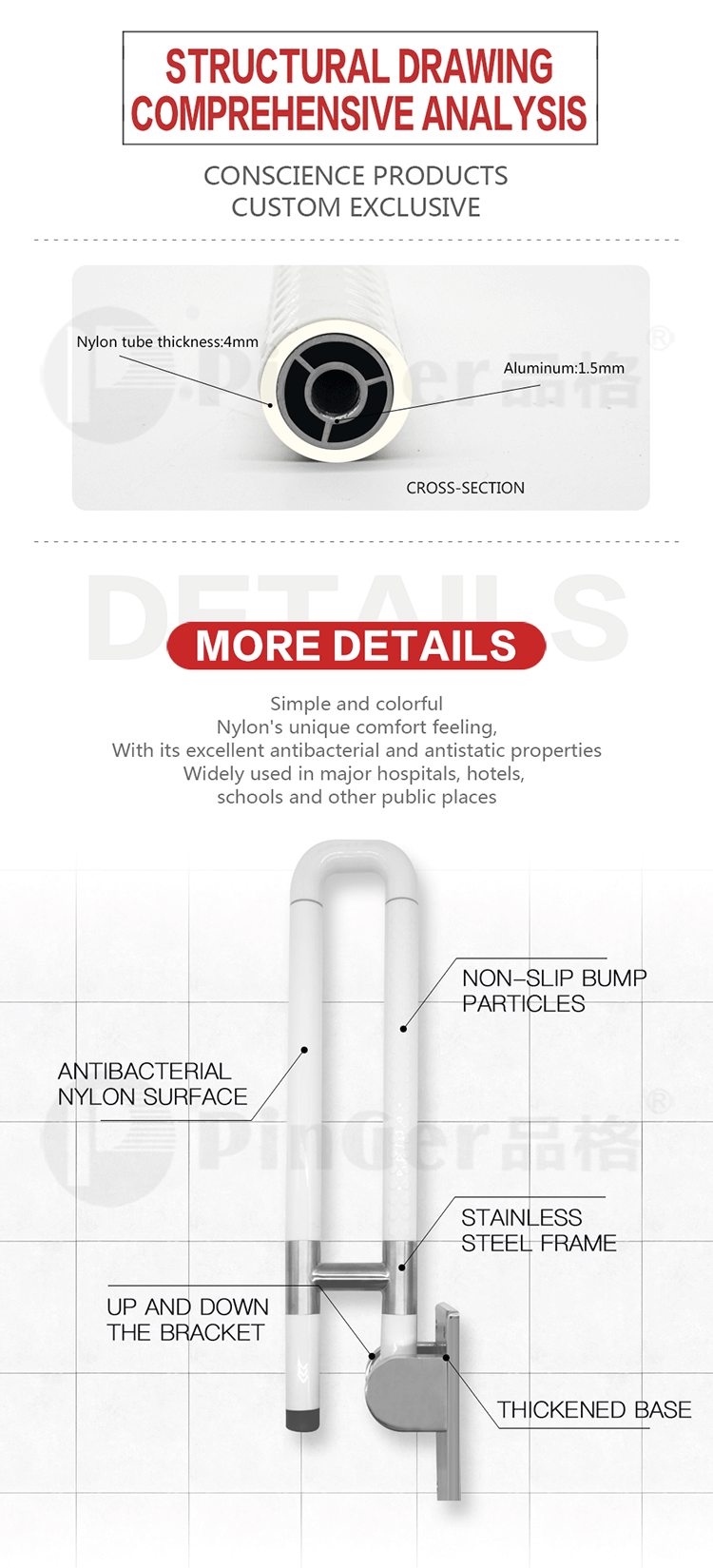 Disabled Bathroom Safety Grab Bars