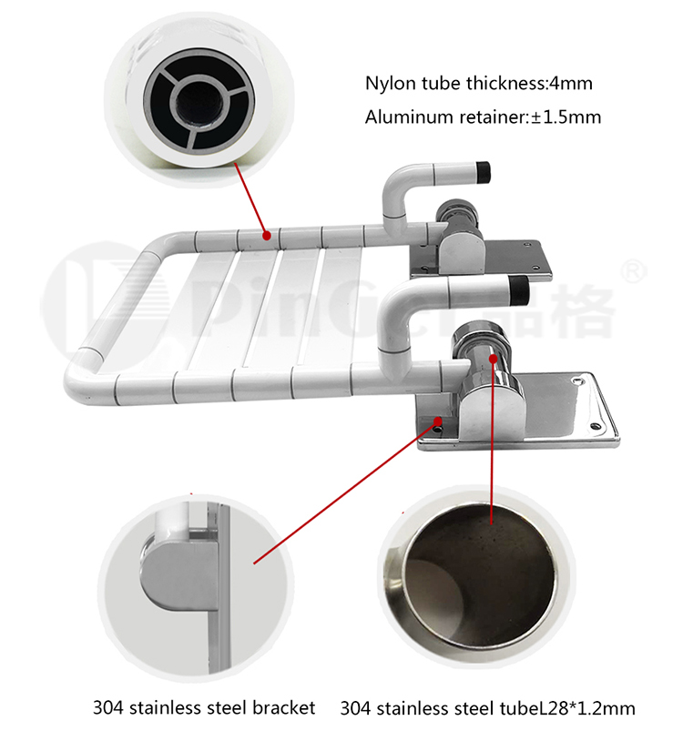 Bathroom Accessories Safety Nylon Backrest