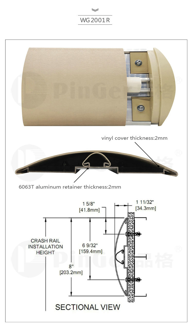 Discount Vinyl Material Wall Guards Protection