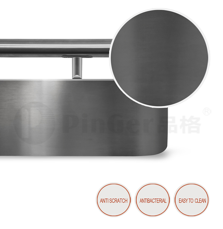 175mm Stainless Steel Handshake With Wall Guard Handrail