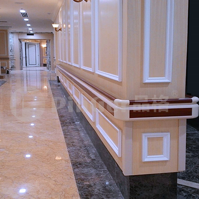 Indoor Anti-Collisioncorridor Metope PVC Handrails