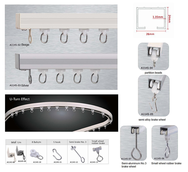 Hospital Privacy Curtains Track