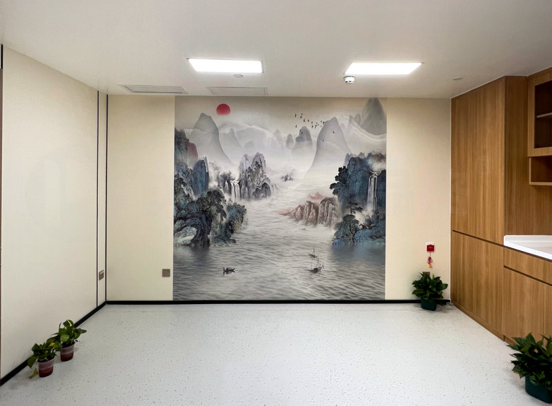 Healthcare vinyl wall covering