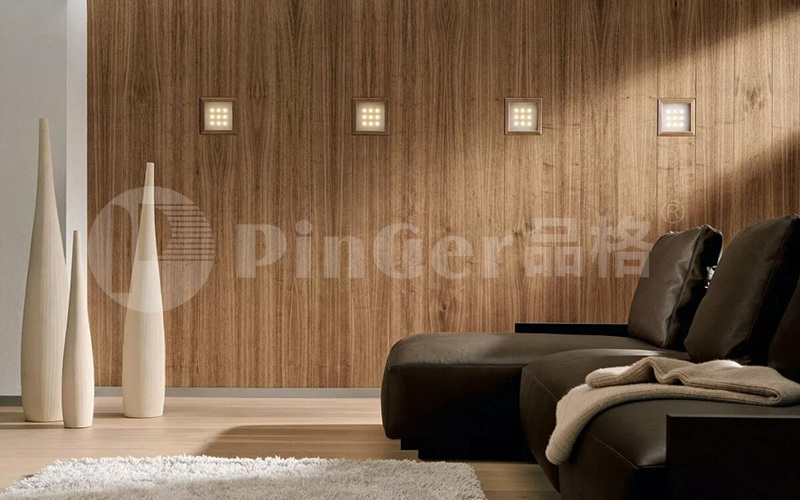 Solid Color and Faux-Wood Patterns wall covering protection