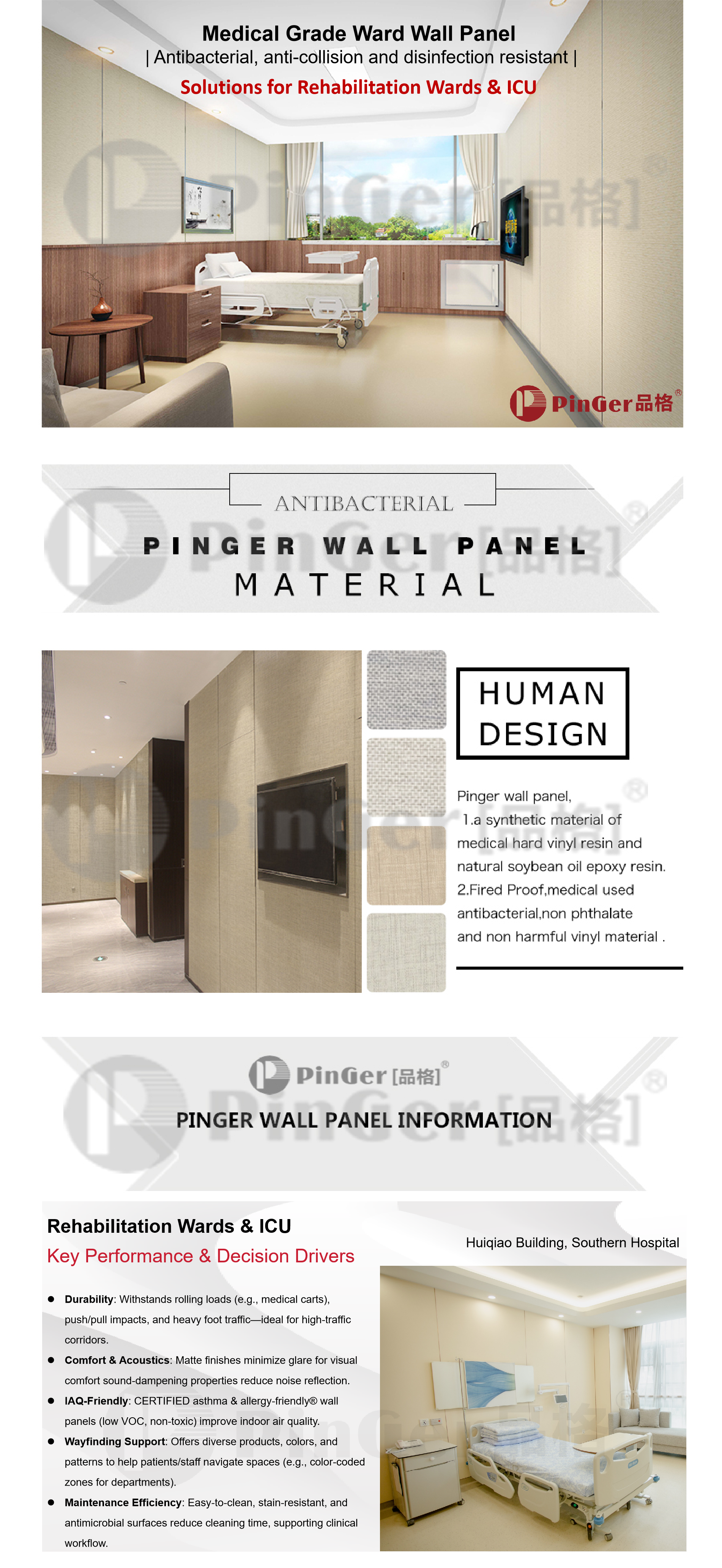 Pinger Rigid PETG Wall Panel Overview