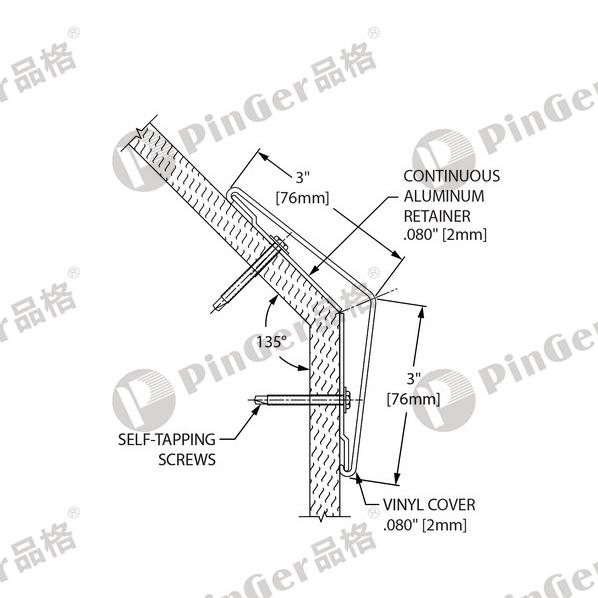 Pinger Corner Guard CG763 CAD Drawing