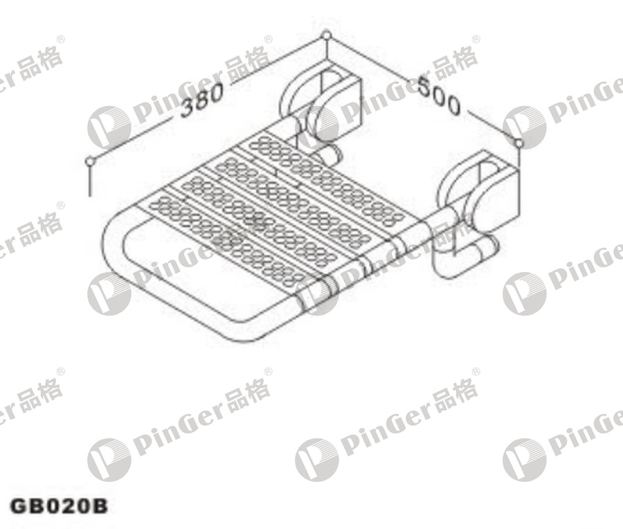 Pinger Shower Seat GB020B CAD Drawing