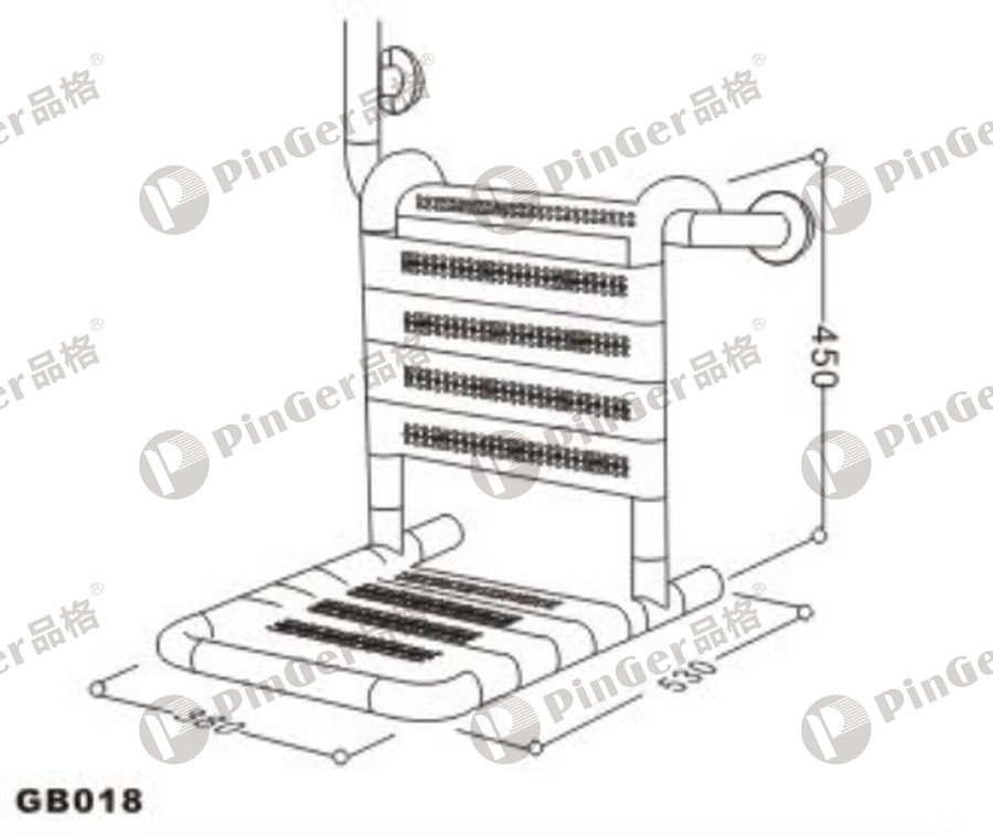Pinger Shower Seat GB018 CAD Drawing