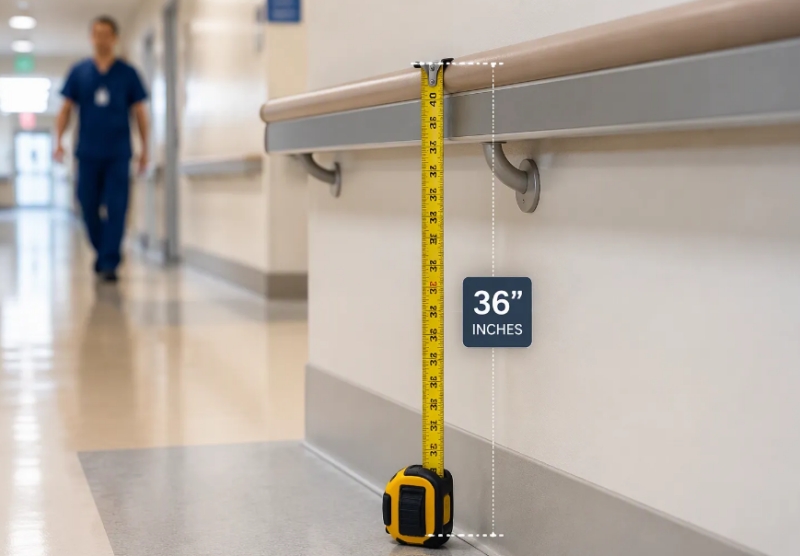 Hospital Handrail Height & Compliance: ADA, EN, and Global Standards