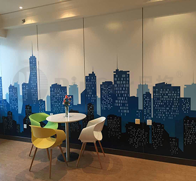 Digital printed wall protection